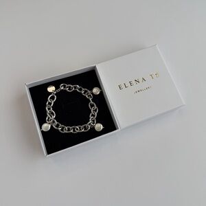 525 Silver Chain Bracelet Pearl Bracelet